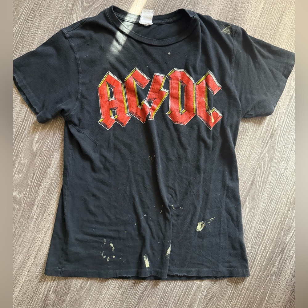 MadeWorn AC/DC Back In Black Shirt Small